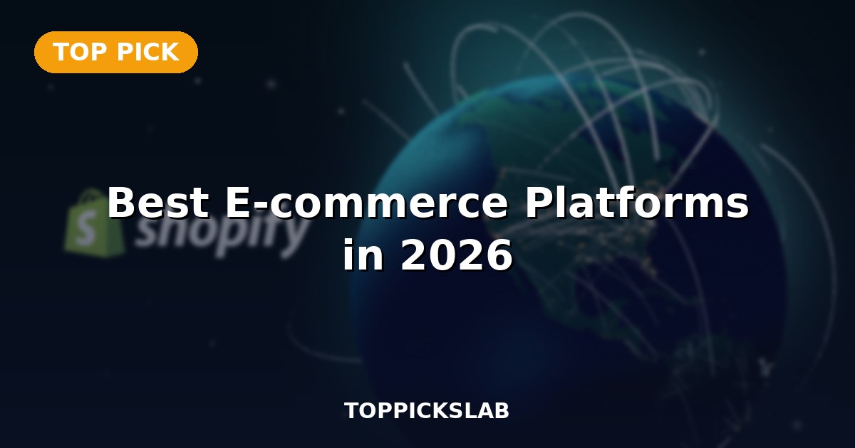 Best E-commerce Platforms in 2026