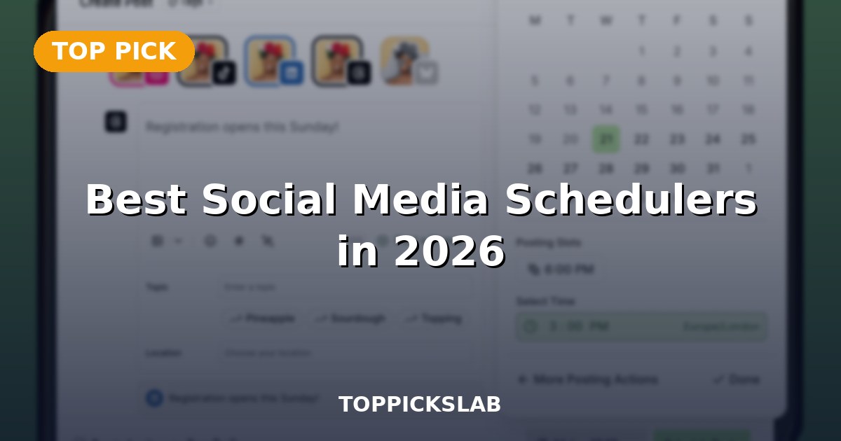 Best Social Media Schedulers in 2026