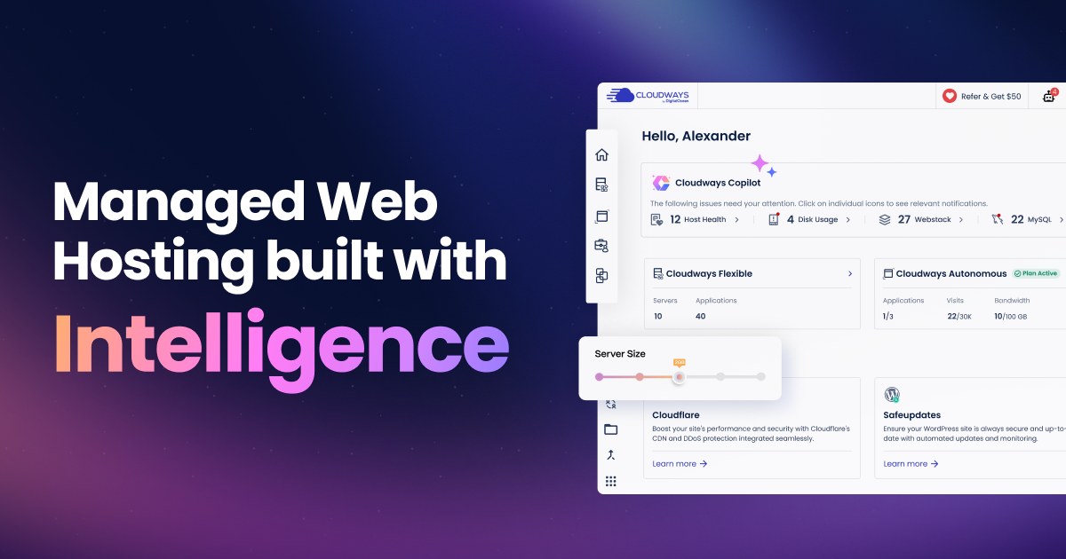Cloudways interface