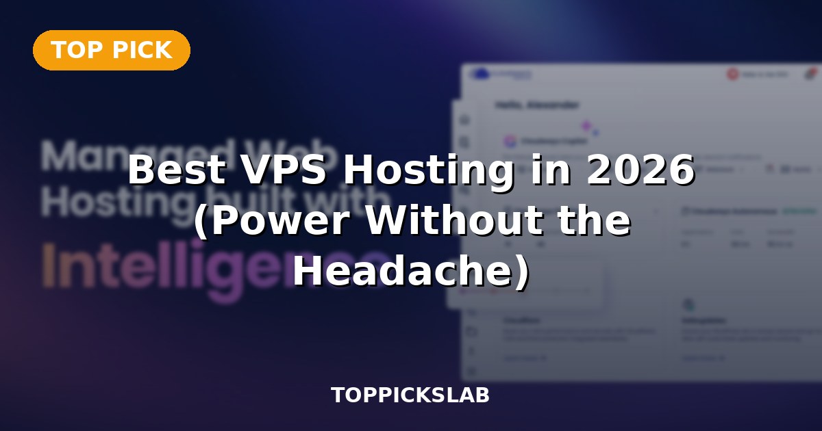 Best VPS Hosting in 2026 (Power Without the Headache)
